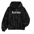 KARMA ZIP UP HOODIE